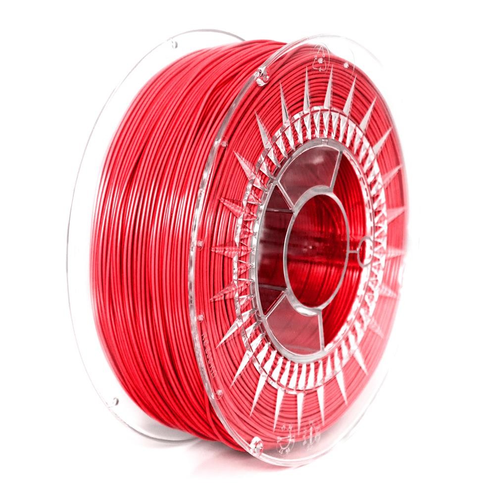 Filament: ABS+ roşie 1kg 235-255°C ±0,05mm 1,75mm DEV-ABS+1.75-RD
